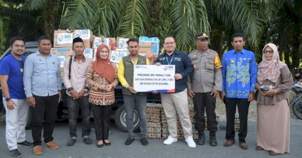 BRI Cabang Masamba Beri Bantuan Korban Banjir di 2 Kecamatan 