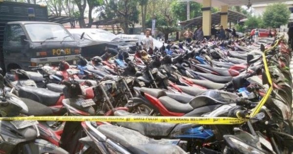 Operasi Cipta Kondisi Jelang Ramadan, Polisi di Makassar Sita Puluhan Motor 