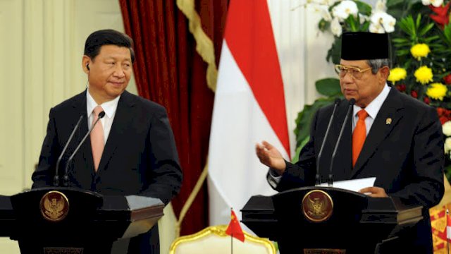 Presiden China Xi Jinping saat berkunjung ke Indonesia pada tahun 2013 lalu. 