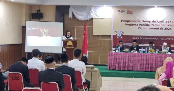 Ini Pesan Wali Kota Taufan Pawe di Pelantikan PPK KPU Parepare