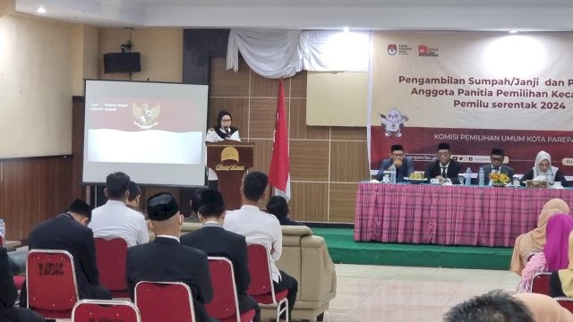 Ini Pesan Wali Kota Taufan Pawe di Pelantikan PPK KPU Parepare