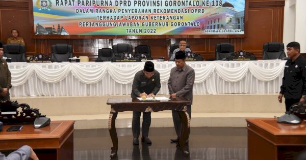 DPRD Gorontalo Keluarkan 11 Rekomendasi Atas LKPJ Gubernur