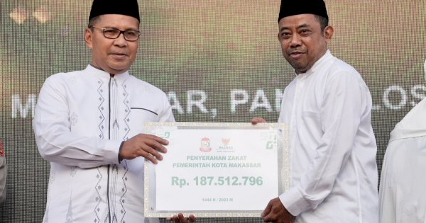 Wali Kota Danny Pomanto Hingga Sekda Makassar Bayar Zakat Lewat Baznas