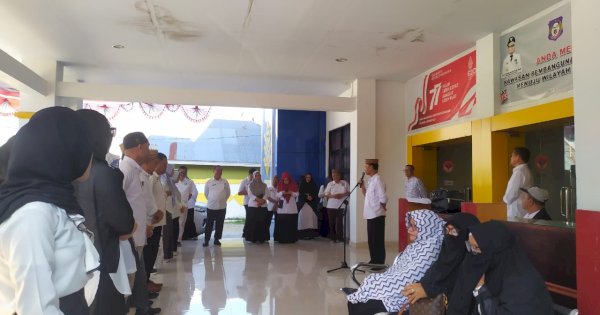 Hari Pertama Kerja Pasca Lebaran, Dinas Arpus Gorontalo Gelar Apel 