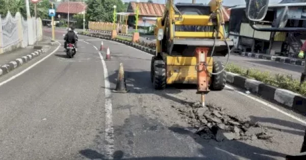 PUPR Parepare Segera Rampungkan Rehabilitasi Jalan Jenderal Sudirman