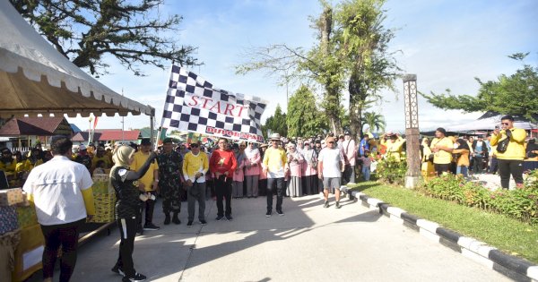 HUT Lutra ke-24, Bupati Indah Lepas Ribuan Peserta Jalan Santai 