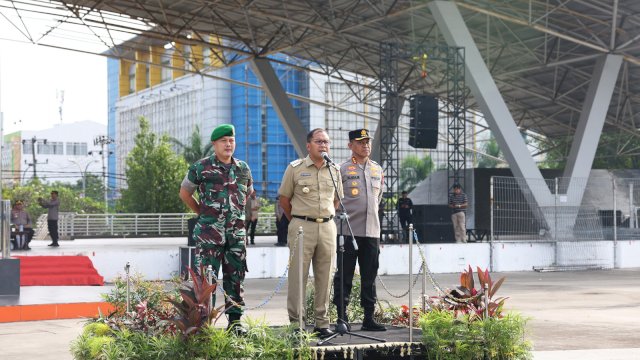 Apel Tiga Pilar, Pemkot Makassar-TNI-Polri Kompak Ciptakan Kamtibmas di Makassar