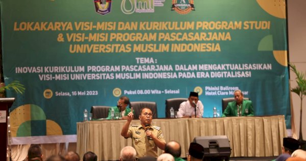 Danny Pomanto Jadi Pemateri Visi-Misi dan Kurikulum Program Pascasarjana UMI: Paparkan Makassar Twice Better