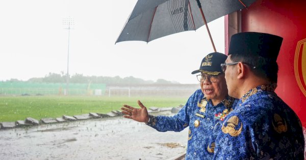 Pemkot Parepare Lakukan Pembenahan Drainase di Stadion BJ Habibie jelang playoff LCA PSM vs Bali