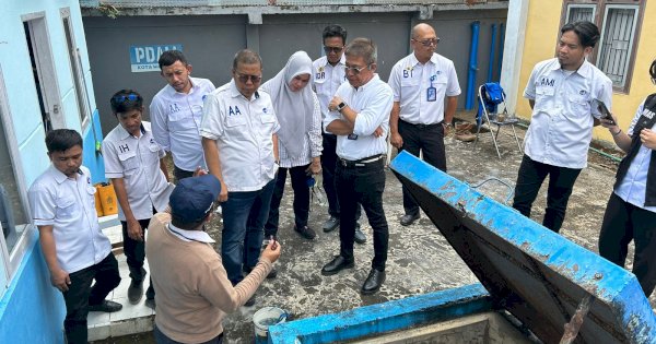 Persiapan Jemaah Haji, Direksi PDAM Makassar Tinjau Reservoir di Asrama Haji Sudiang