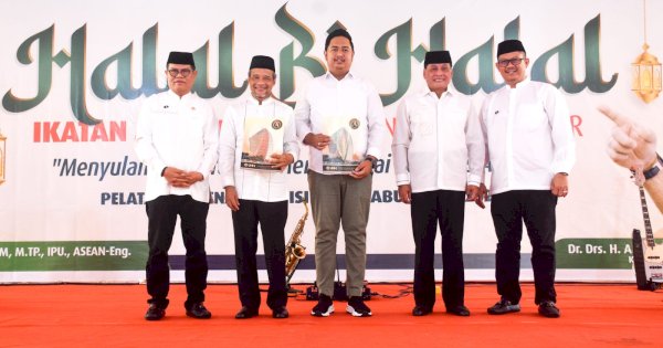 Halalbihalal IKA UNM, Husain Syam Perkenalkan Hasnawi Haris Sebagai Calon Rektor