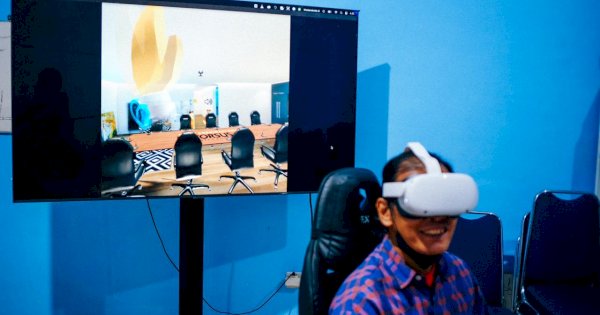 Diskominfo Mulai Uji Coba Meeting Lewat VR, Siap Wujudkan Makassar Kota Metaverse