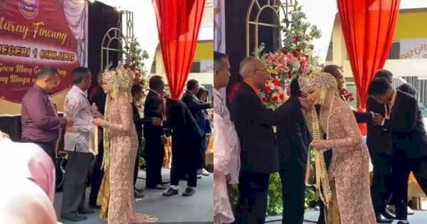 Viral Seorang Siswi SMP Datang ke Wisuda Pakai Baju Pengantin