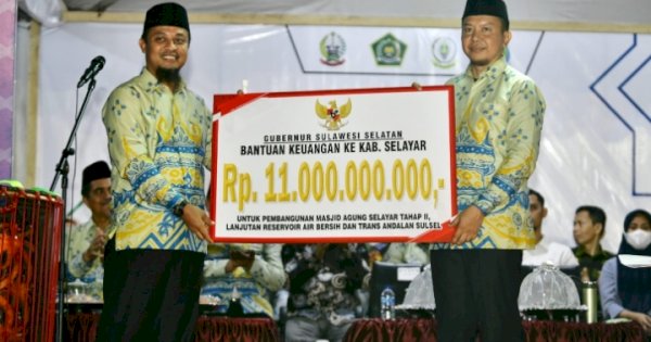 Gubernur Sulsel Kucurkan Anggaran Rp 11 M untuk Kabupaten Selayar 