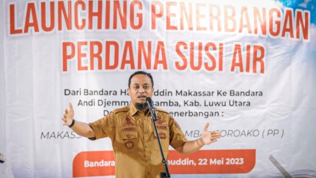 Gubernur Andi Sudirman Launching Lima Rute Penerbangan Subsidi Pemprov Sulsel