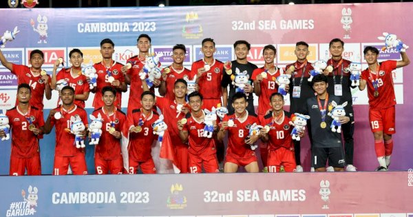 Presiden Jokowi Beri Selamat Atas Kemenangan Timnas di Sea Games 2023