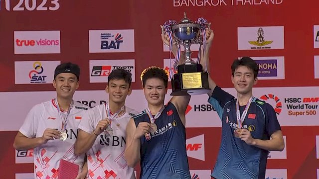 Bagas/Fikri Kalah, Liang/Wang Hattrick Tumbangkan Indonesia di Thailand Open 2023