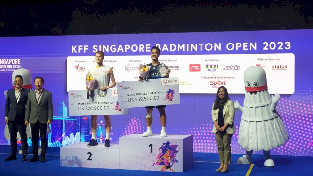 Ginting Sukses Back to Back Juara Singapore Open