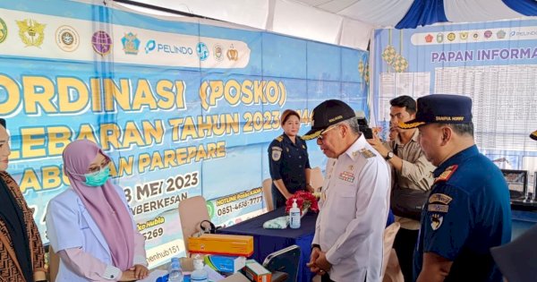 Wali Kota Parepare Pantau Posko Operasi Ketupat di Masa Arus Balik Lebaran