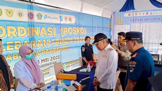 Wali Kota Parepare Pantau Posko Operasi Ketupat di Masa Arus Balik Lebaran