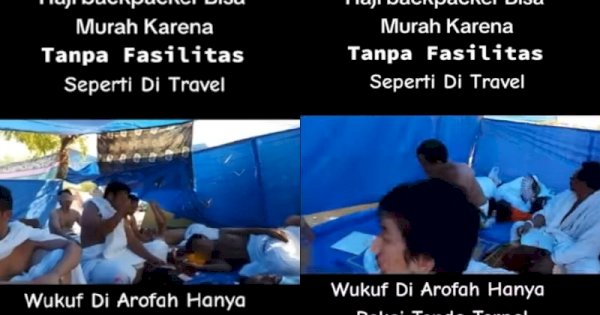 Viral Haji Backpacker Asal Indonesia, Tinggal di Tenda Terpal Tanpa Fasilitas