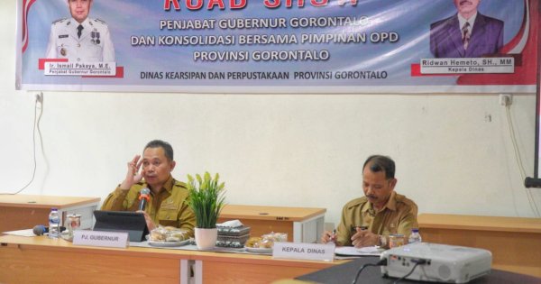 Minta Diarpus Gorontalo Berbenah, Pj Ismail Pakaya: Tentukan Tujuan Anda Mau Apa?