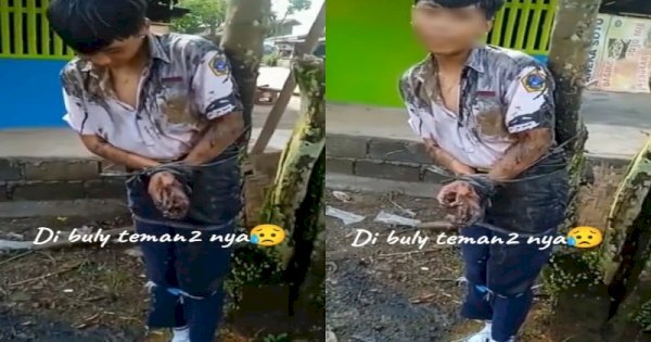 Viral Seorang Siswa SMP Jadi Korban Bully, Diikat di Pohon dan Diguyur Air Got 