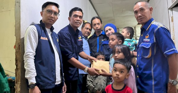 Rusdi Masse-NasDem Bone Bantu 4 Anak Yatim yang Viral untuk Sediakan Tempat Tinggal