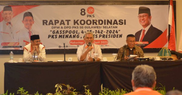 Beri Pengarahan di Rakor, Annar Sampetoding Tegaskan Akan Menangkan PKS di Sulsel