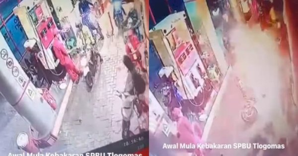 Viral Motor Terbakar di SPBU Gegara Pemotor Goyangkan Tangki Saat Isi Bensin 