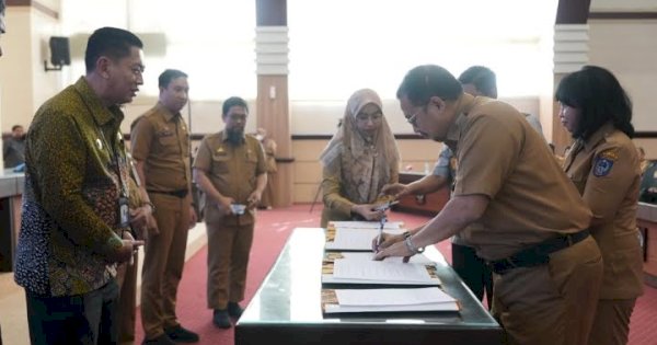 Penerapan SDI di Provinsi Sulsel, 15 OPD Tandatangani Komitmen Bersama