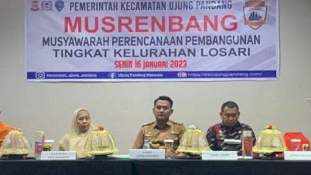 Kasubag Umum dan Kepegawaian Bappeda Makassar Narasumber di Musrenbang Losari