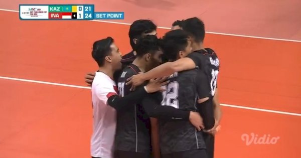 Indonesia Melaju ke 6 Besar Usai Kalahkan Tim Kuat Kazakhstan di AVC Challenge Cup 2023