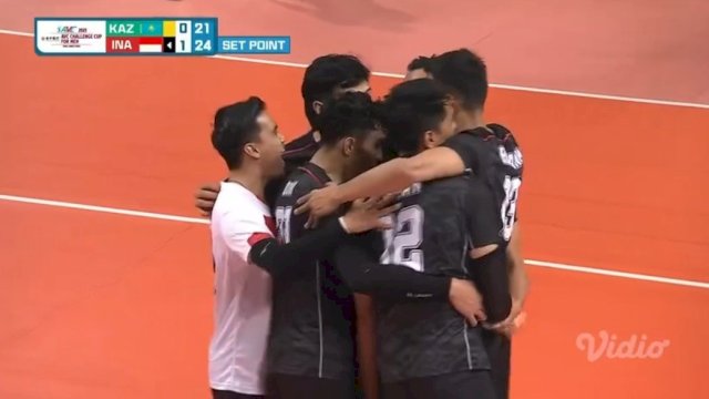 Indonesia Melaju ke 6 Besar Usai Kalahkan Tim Kuat Kazakhstan di AVC Challenge Cup 2023