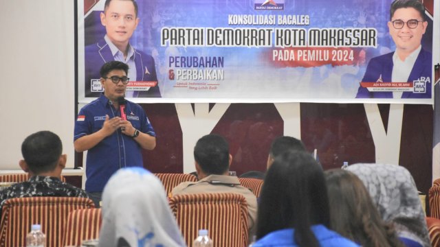 Demokrat Makassar Konsolidasi Bacaleg untuk Wujudkan Kamtibmas Pemilu 2024