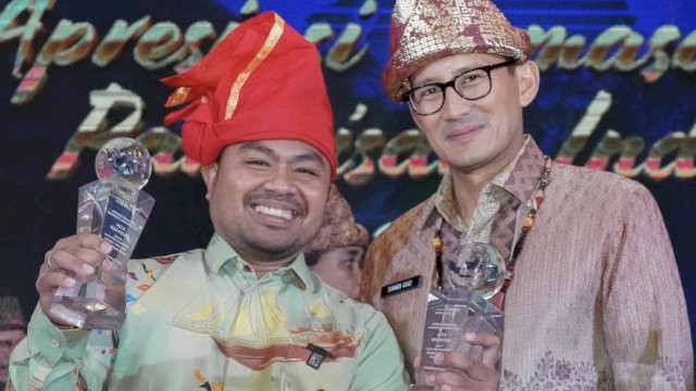 Dispar Makassar Raih Penghargaan Lomba Video Kreatif BBW Kemenparekraf RI