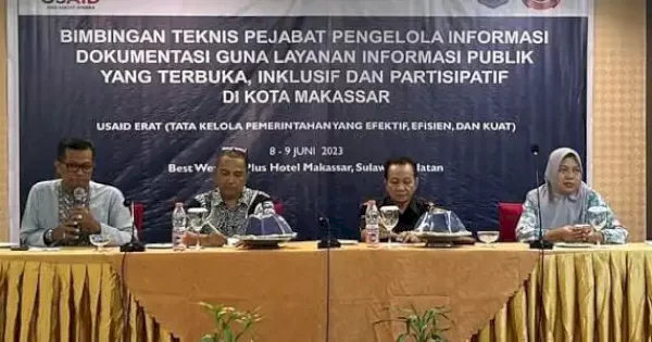 Bapenda Makassar Ikuti Bimtek PPID Diskominfo-USAID ERAT, Ini Tujuannya