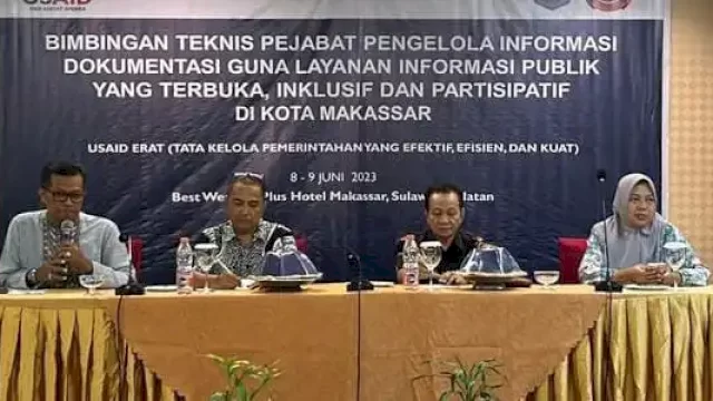 Bapenda Makassar Ikuti Bimtek PPID Diskominfo-USAID ERAT, Ini Tujuannya