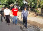 Anggota DPRD Makassar Hamzah Hamid Tinjau Kondisi Jalan dan Drainase di Kelurahan Tello Baru