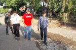 Anggota DPRD Makassar Hamzah Hamid Tinjau Kondisi Jalan dan Drainase di Kelurahan Tello Baru