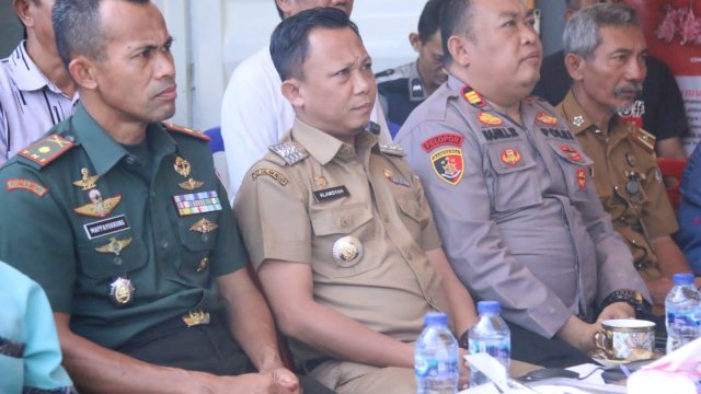 Camat Tallo, Alamsyah Sahabuddin saat launching Kontainer Terpadu (Konter) secara zoom.