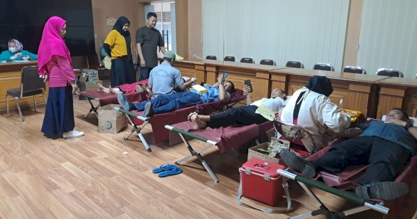 Dinas PMD Sulsel Gelar Donor Darah, Terkumpul 26 Kantong