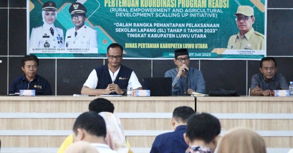 Mantapkan Persiapan Sekolah Lapang Tahap II, Dinas Pertanian Gelar Pertemuan Program READSI