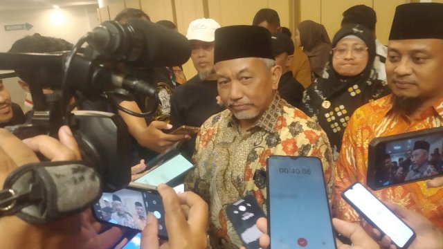 usai mengisi agenda Dialog Kebangsaan yang digelar PKS Sulsel, di Hotel Claro, pada Rabu (12/7/2023) malam.