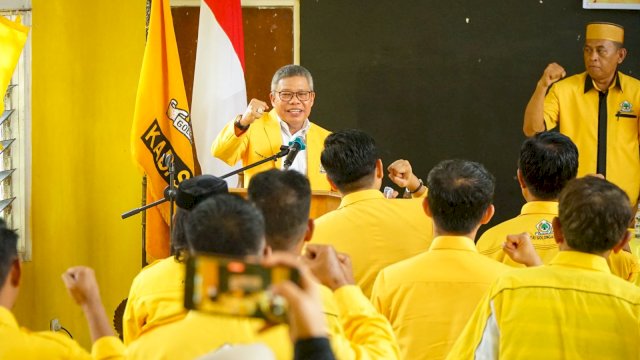 Ketua Golkar Sulsel, Taufan Pawe (TP) kembali menggelar Konsolidasi Pemenangan Pemilu 2024 bersama pengurus DPD II Partai Golkar.