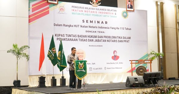 Kakanwil Kemenkumham Sulsel Minta Notaris Bekerja Sesuai Sumpah dan Janji