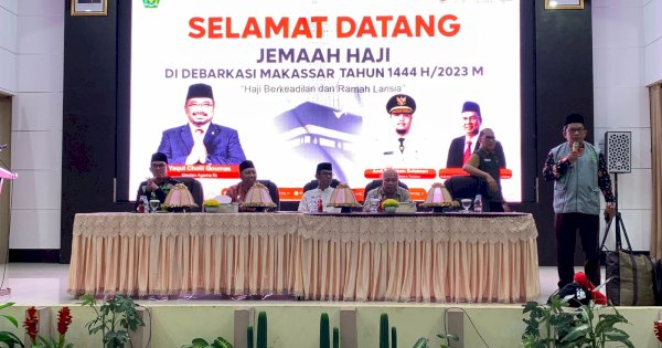 Pj Bupati Setiawanl Aswad Jemput 393 Jamaah Haji asal Takalar di Asrama Sudiang 