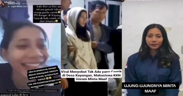 Viral Mahasiswi KKN Unram Sebut Tak Ada yang Cantik di Desa Kayangan, Berujung Minta Maaf