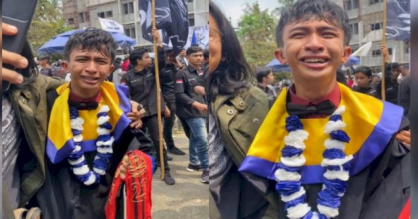 Viral Momen Tangis Haru Mahasiswa Akhirnya Wisuda Usai Kuliah 14 Semester