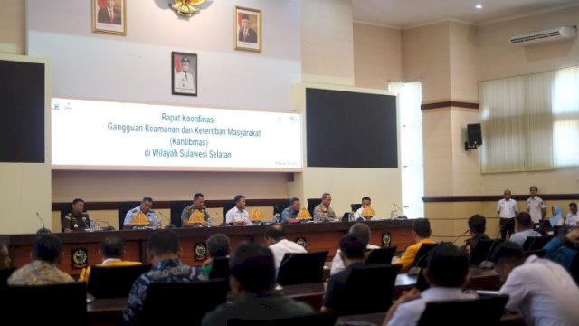 Pemprov Sulsel Gelar Rakor Gangguan Kantibmas di Wilayah Sulsel, Ini Tujuannya